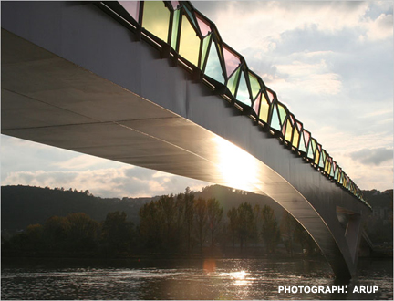 Pedestrian Bridge, Coimbra, Portugal, Cecil Balmond, architect