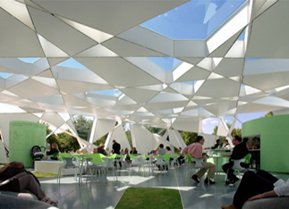 Serpentine Gallery Pavilion, London, 2002, Cecil Balmond and Toyo Ito, architects