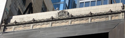 Band of ornament at roof life, former Morgenthau Bauland and Company Building, Chicago