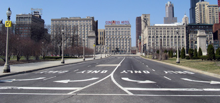 Congress Street, east of Michigan avenue, Chicago