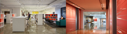Randy Guillot offers a tour of the Chicago offices of Cannon Design for AIA/Chicago, February 21, 2013