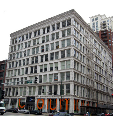 Ludington Building by William LeBaron Jenney at Columbia College