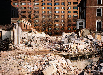 Holy Souls Chapel, Chicago, during demolition