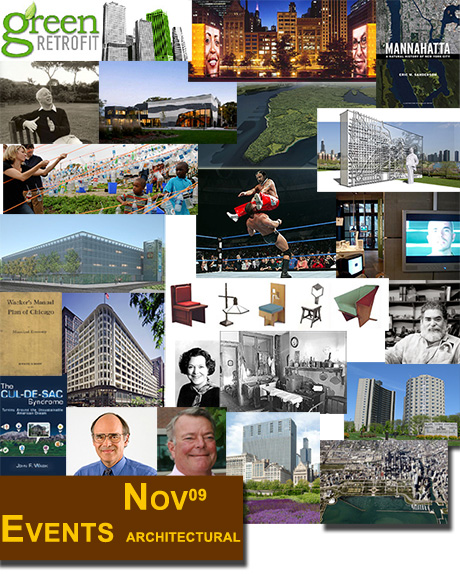 November, 2009 calendar of Chicago architectural events
