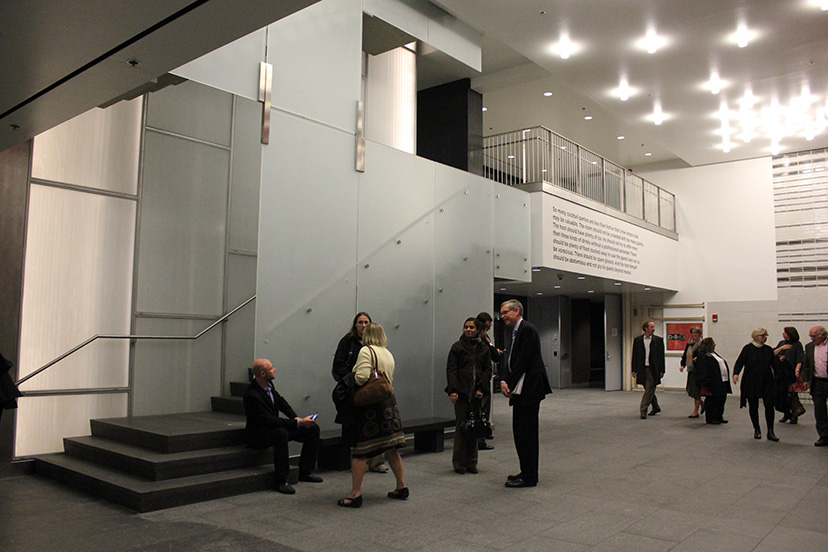 Gidwitz Lobby, Reva and David Logan Center for the Arts, University of Chicago, Tod Williams Billie Tsien Architects