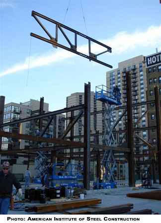 Truss, Staybridge Suites, Chicago, American Institute of Steel Construction, Structural Affiliates International, Valerio Dewalt Train