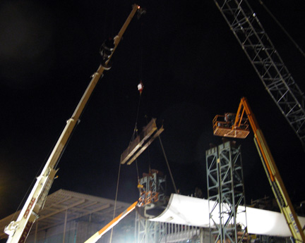 Nichols Bridgeway under construction, Chicago