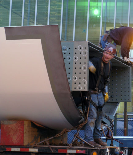 Nichols Bridgeway construction, Chicago, Renzo Piano, Architect