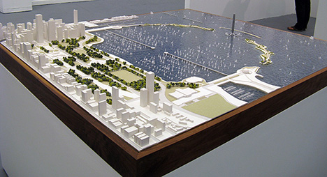 Adrian Smith+Gordon Gill Architects, Eco Bridge, from Big.Bold.Visionary.  Chicago Considers the Next Century, at the Chicago Tourism Center through October 11, 2009