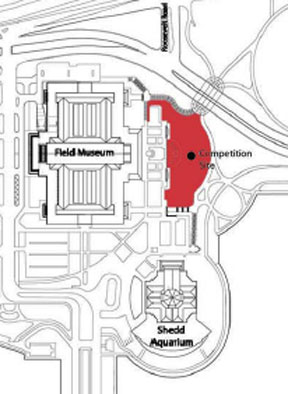 Competition to Design a Memorial to Daniel Burnham, site map
