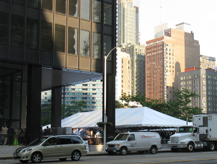 John Buck tent for 2009 Spring Fling