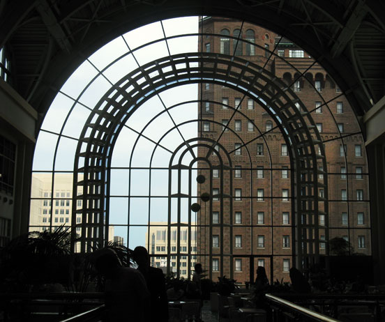 Great window, Chicago Place Food Court